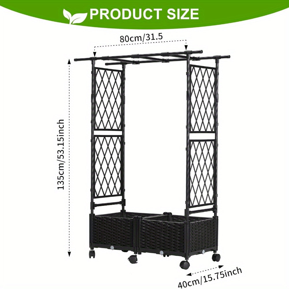 Self-Watering Trellis Planter Box