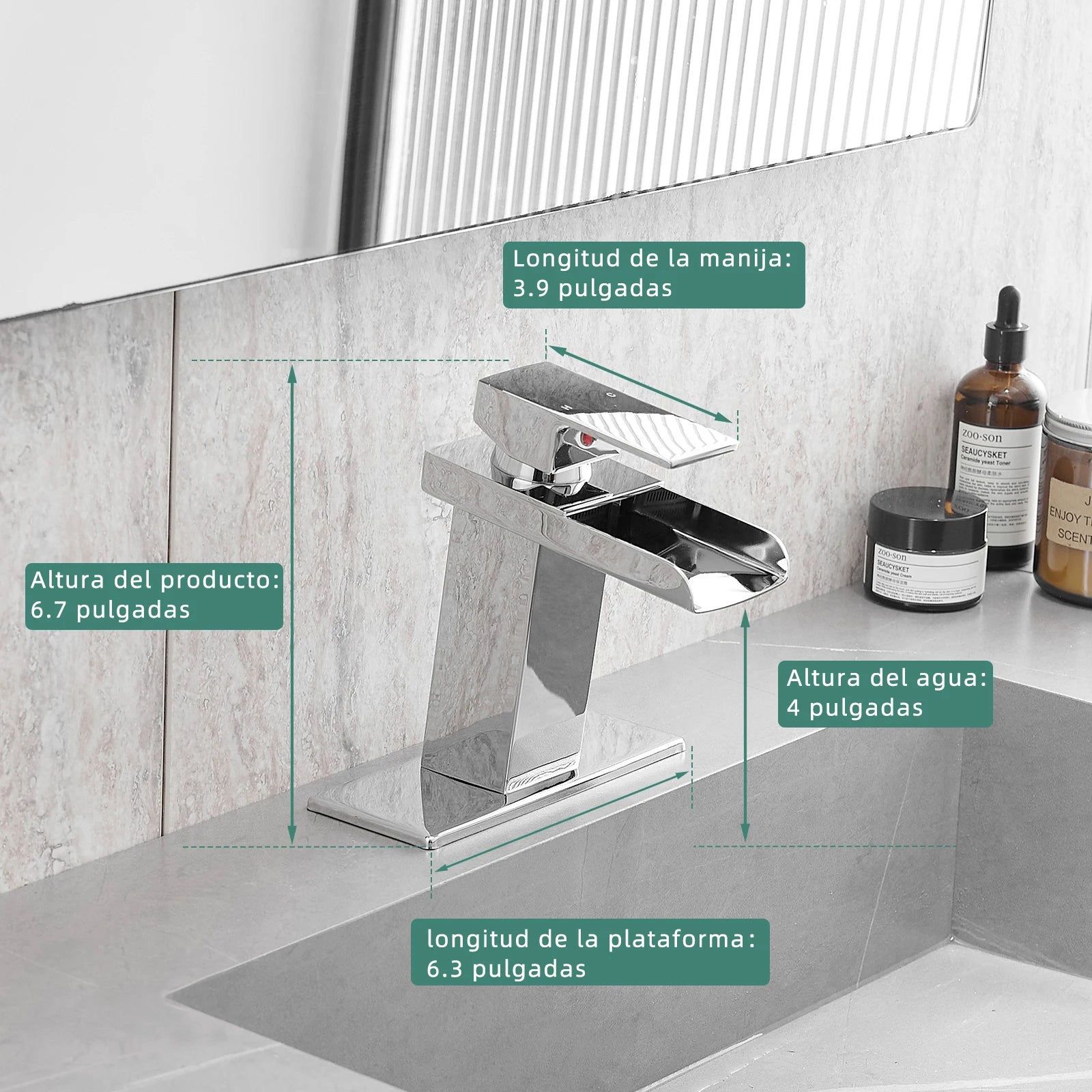 Waterfall Bathroom Basin Faucet