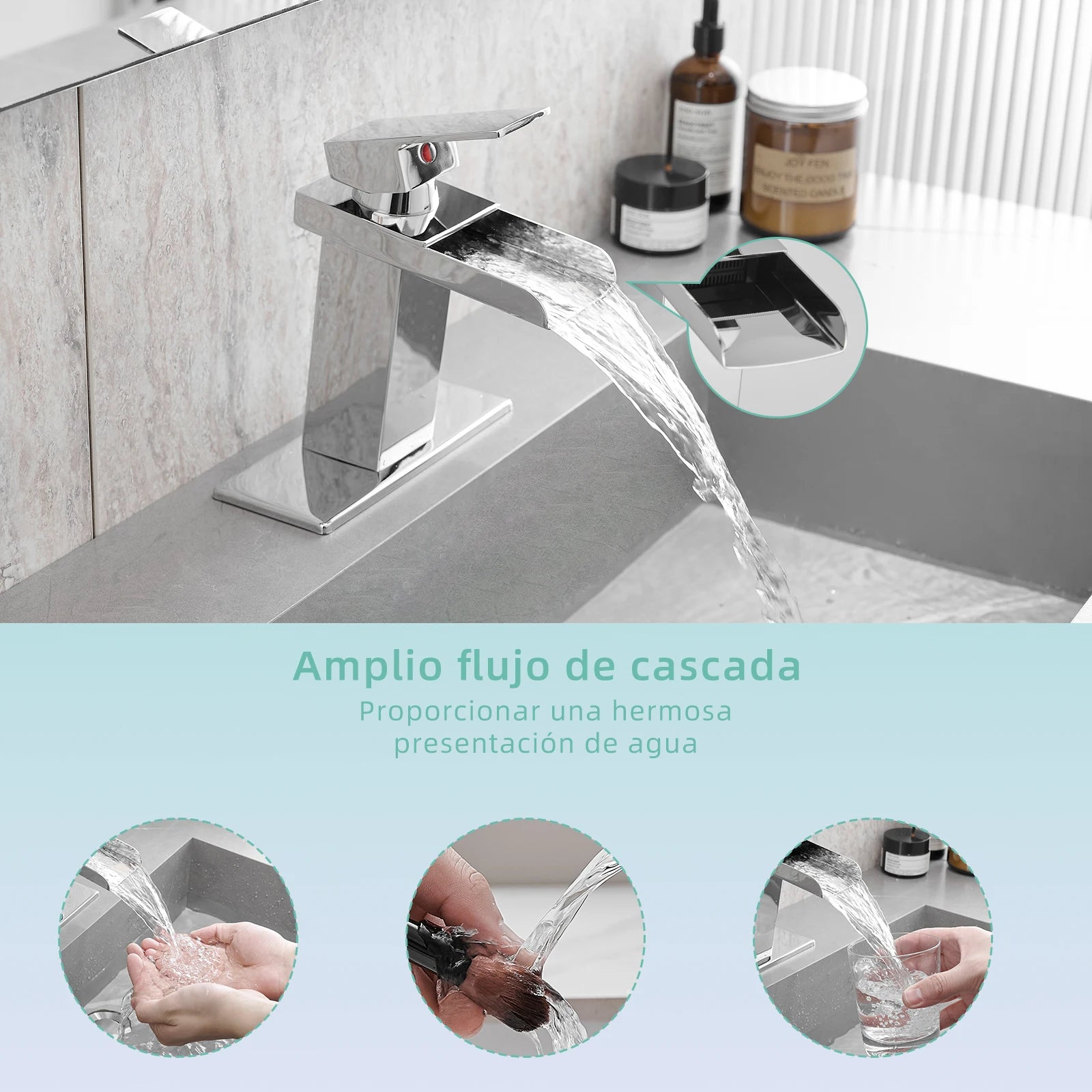 Waterfall Bathroom Basin Faucet