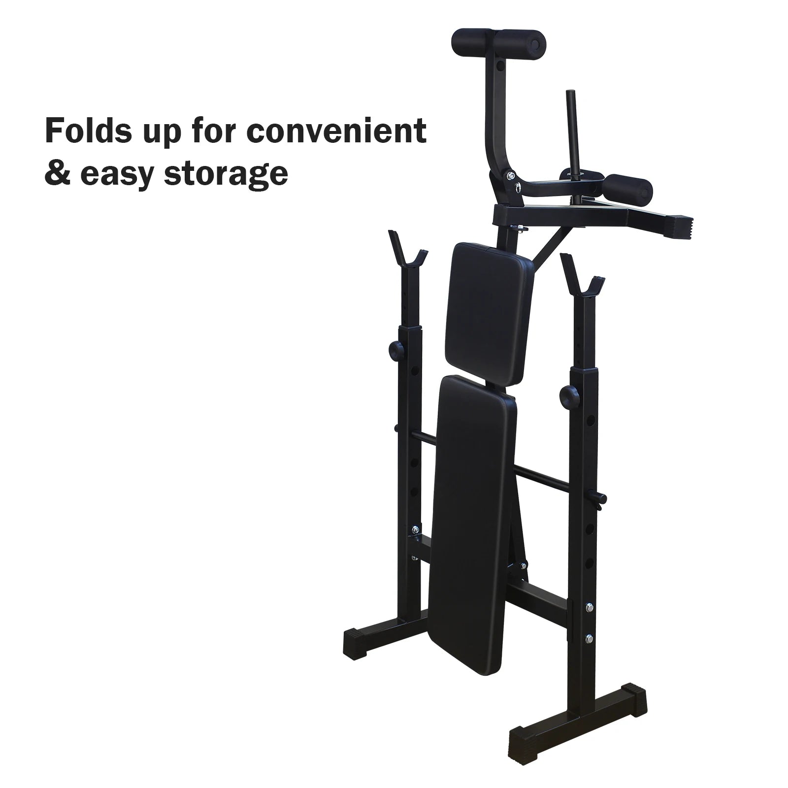 Foldable Home Squat Rack Weight Bench
