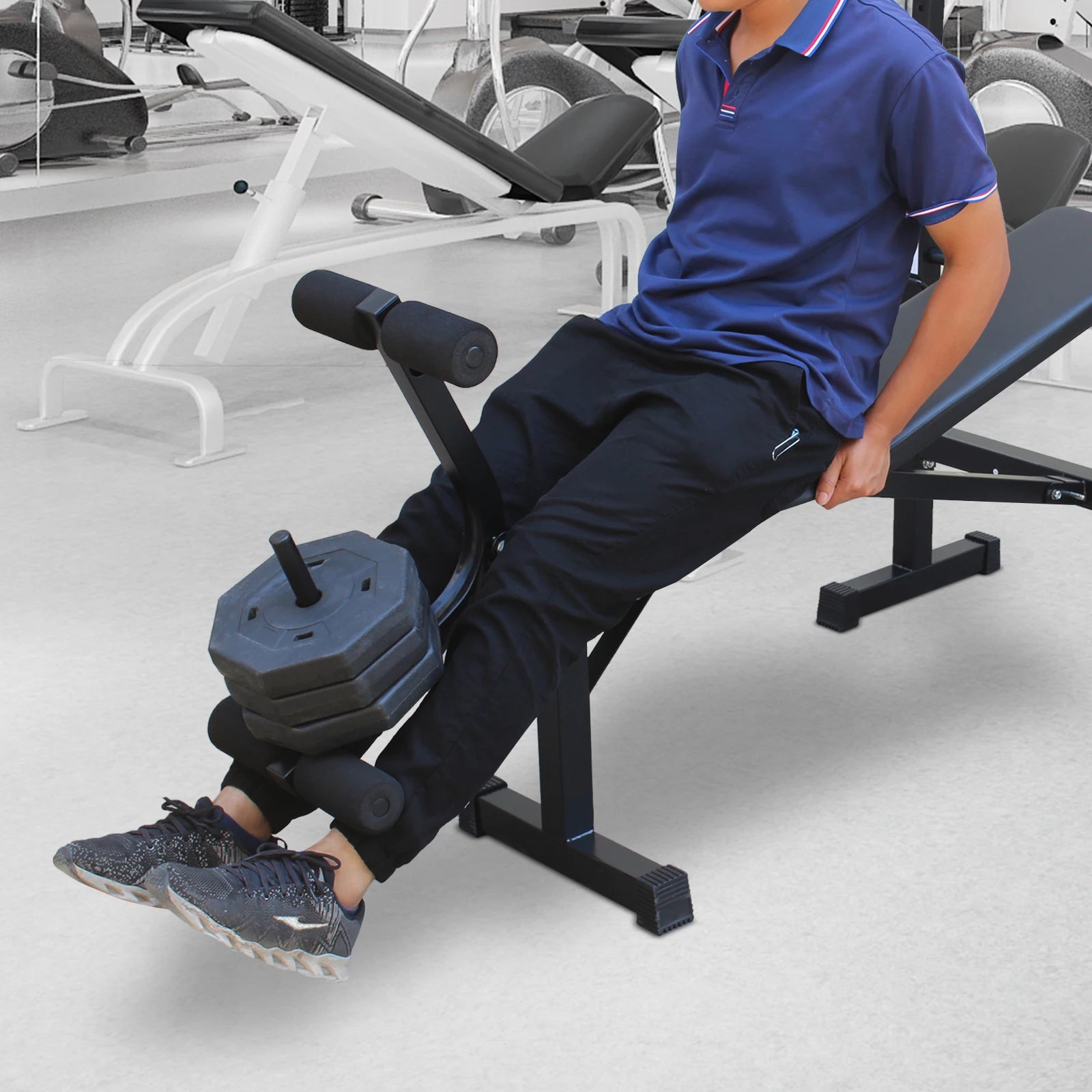 Foldable Home Squat Rack Weight Bench