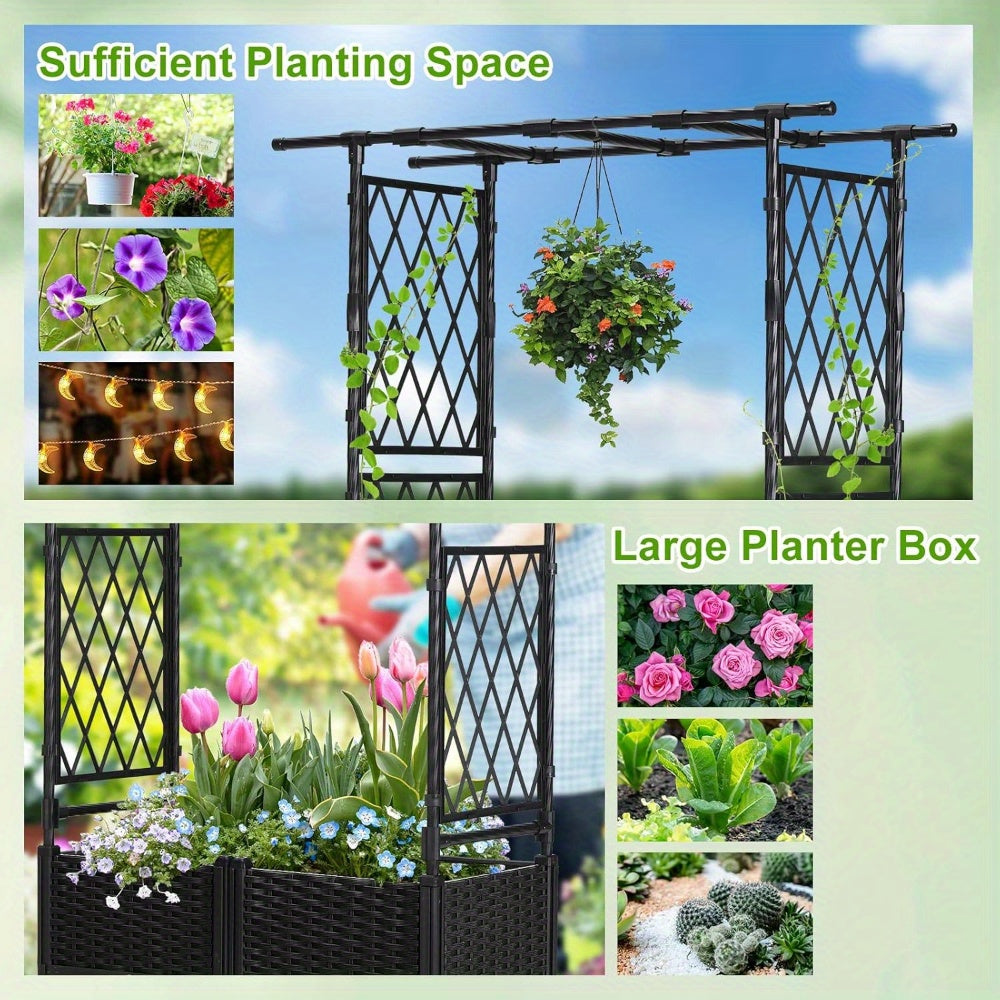 Self-Watering Trellis Planter Box