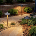 Kichler 15310 Dome Low Voltage Landscape Path Light lifestyle