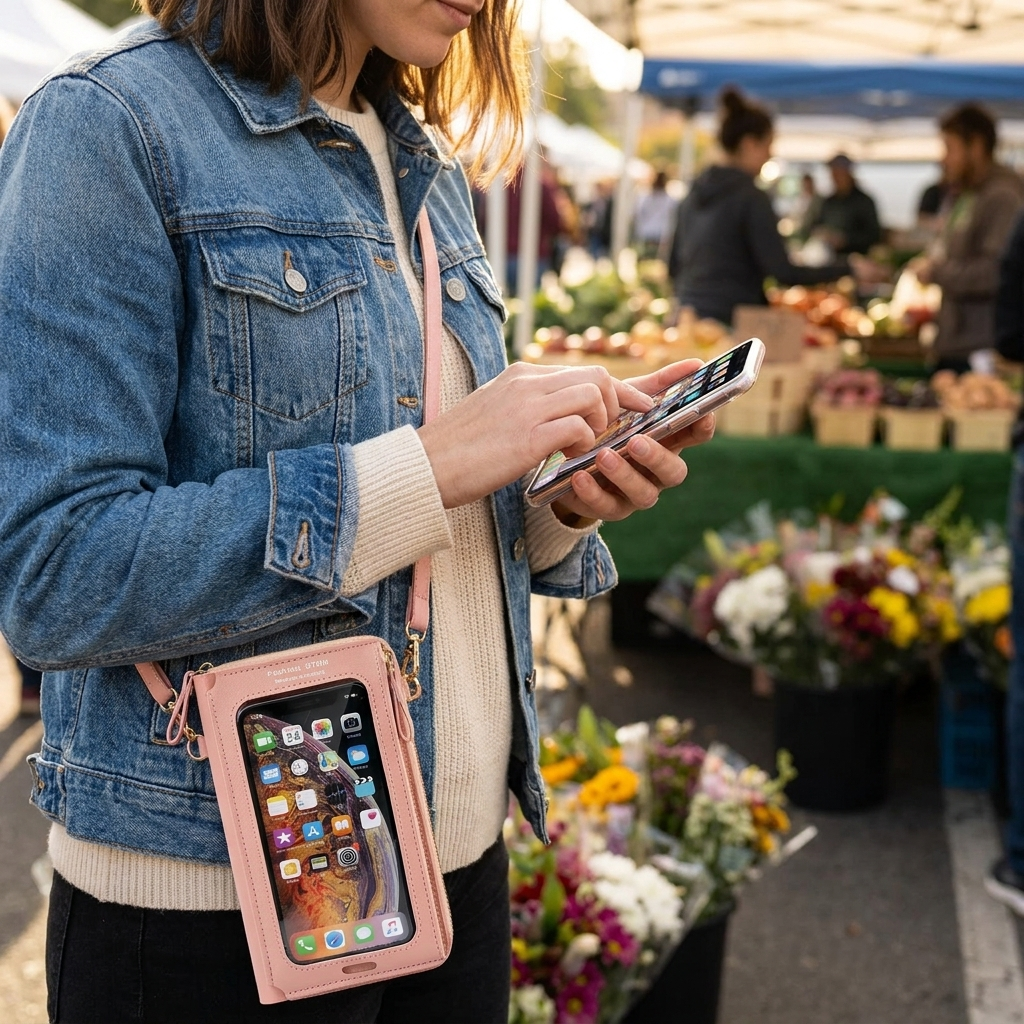 Women's Touchscreen Phone Purse Crossbody lifestyle
