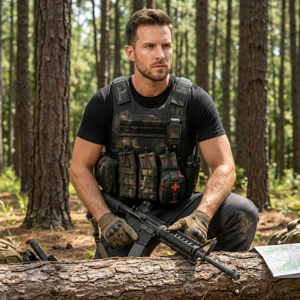 Multifunctional Tactical Vest in use
